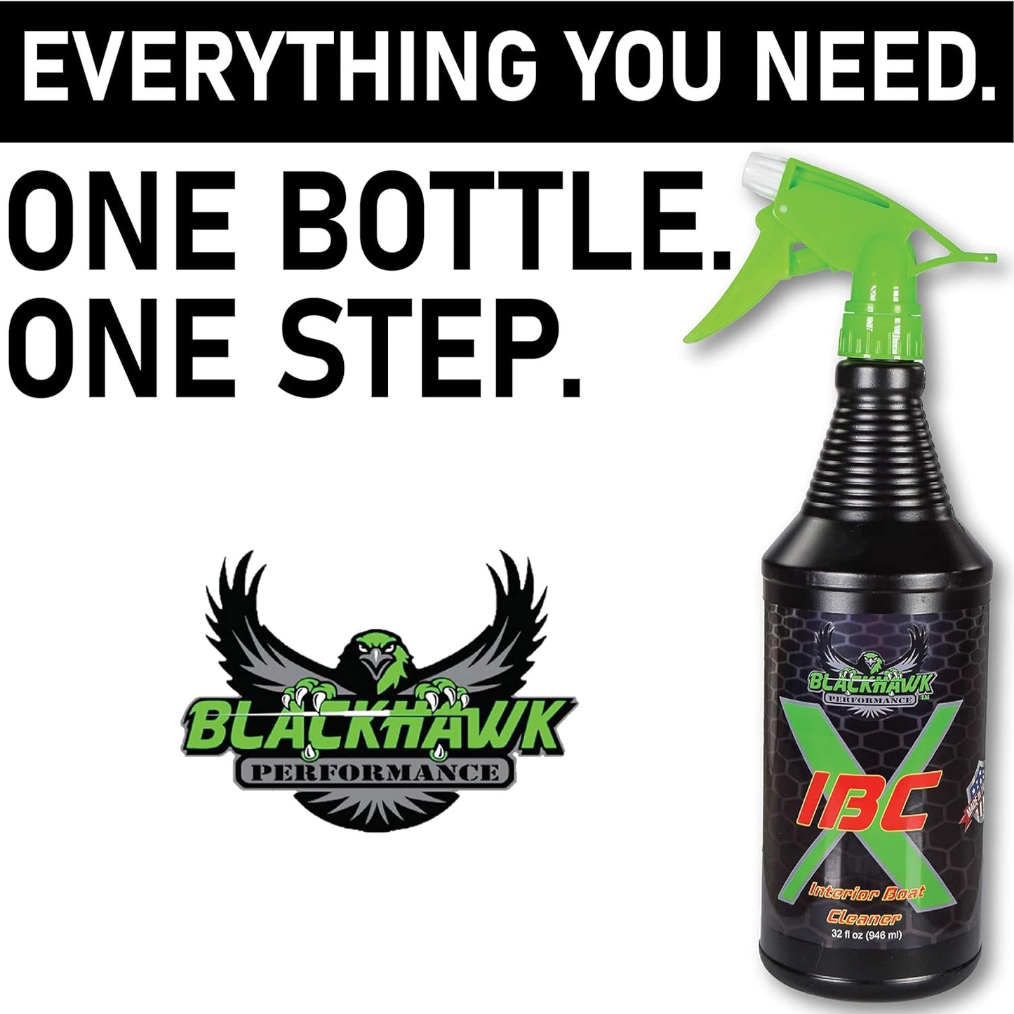 Interior Boat Cleaner - Removes All Dirt & Grime While Shielding Plastic, Vinyl, & Leather from Harmful UV Rays - Made in USA (32oz)