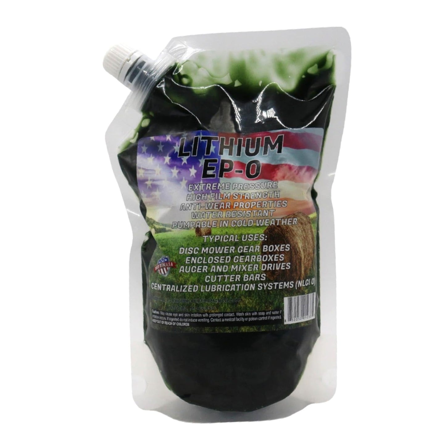 EP-0 Disc Mower Grease 32 oz EZ-Squeeze Bag Blackhawk Performance