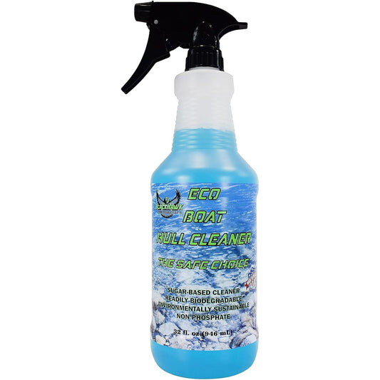 BLACKHAWK PERFORMANCE Eco Boat Hull Cleaner - Effortlessly Removes Water Stains, Deposits, Scale, & Scum - Safe for All Fiberglass & Aluminum Boats - Made in USA